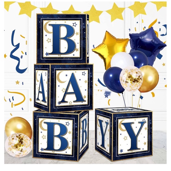 Bundle of Moon and stars Baby shower decor - Picture 2 of 9